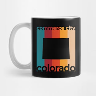 Commerce City Colorado Retro Mug